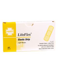 LiteFlex, Elastic Strip Adhesive Bandages, 1" x 3", 16 per unit