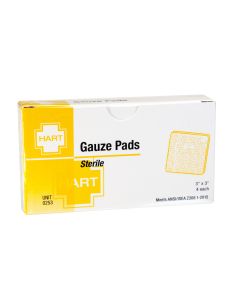 Sterile Gauze Pads, 3" x 3", 4 per unit