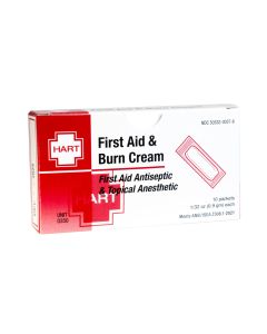 First Aid & Burn Cream, Antiseptic/Analgesic, 0.9 gm, 10 per unit