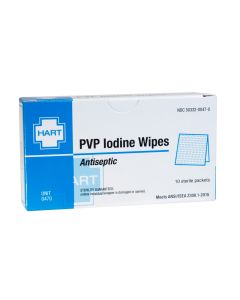 PVP Iodine Wipes, Cleansing Pads, 10 per unit