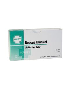 Rescue Blanket, Reflective Mylar Type, 56" x 84", 1 per unit