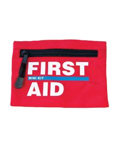 Mini First Aid Kit, Nylon, Red