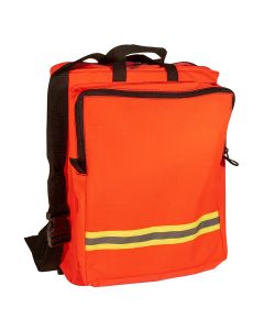 EMT Trauma Kit, EMS First Aid Backpack, Clam Shell Type Bag, Orange