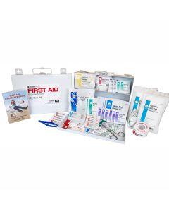 Bulk First Aid Kit, 25-Person, OSHA Standard, Metal Box