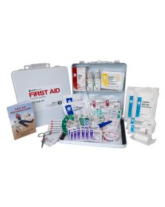 Bulk First Aid Kit, 50-Person, OSHA Standard, Metal Box