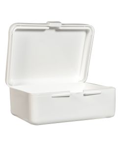 First Aid Kit Box, Polypropylene, Medium, White, Empty