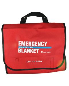 Fire and First Aid Blanket Cover, Red