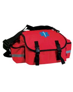 EMT First Responder Bag, Cordura Nylon, Red, Empty