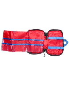 Soft Pack First Aid Kit Bag, Nylon, Red, Empty