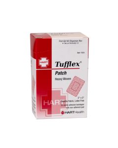 Tufflex, Patch Adhesive Bandages, Heavy Woven Elastic Cloth, 2" x 3", 25 per box