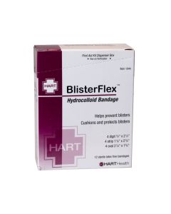 BlisterFlex, Blister Adhesive Bandages, 3 Sizes, 12 per box