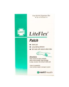 LiteFlex, Patch Adhesive Bandages, Light Woven Elastic Cloth, 2" x 3", 25 per box