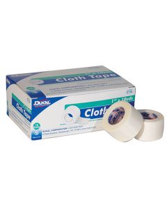 Dukal Cloth Tape, 1" x 10 yards, 12 per box