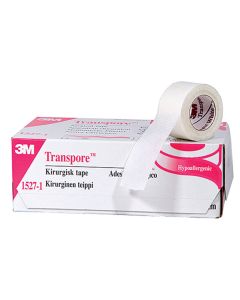 3M Transpore Surgical Tape, 1" x 10 Yards, 12 per box