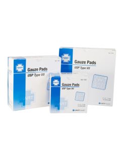 USP Type VII, 2" x 2", Gauze Pads, Sterile