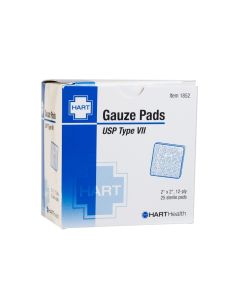 USP Type VII, 2" x 2", Gauze Pads, Sterile