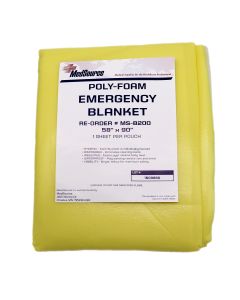 MedSource, Emergency Blanket, Yellow, 58" x 90"