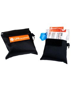 CPR Face Shield and Gloves in Keychain Pouch