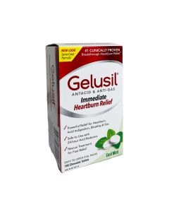 Gelusil, antacid & Anti-gas tablets, mint