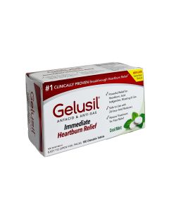 Gelusil, antacid & Anti-gas tablets, mint