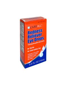 Eye Drops, Tetrahydrozoline, Eye Redness Reliever, 1/2 oz