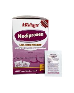 Mediproxen, pain reliever, Naproxen Sodium, 100/1's box