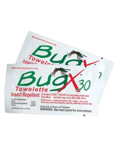 Bug-X, insect repellent towelettes