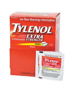 Tylenol Extra-strength, non-aspirin, caplets, 50/2's box