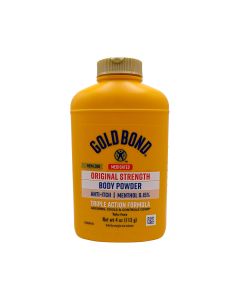 Gold Bond, original strength body powder, 4 oz yellow bottle