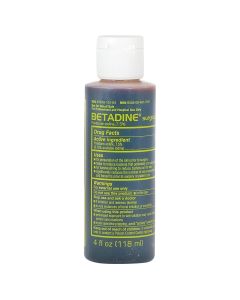 Betadine Surgical Scrub, Povidone-Iodine, 4 oz bottle