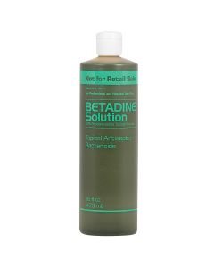 Betadine Solution, Povidone-Iodine, 16 oz bottle