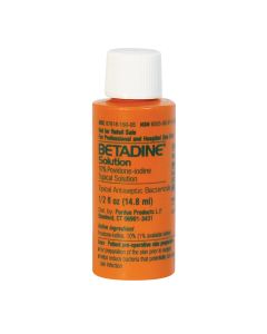 Betadine Solution, Povidone-Iodine, 1/2 oz bottle