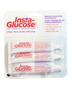 Insta-glucose, single-dose, 31 gm tube, 3 pack