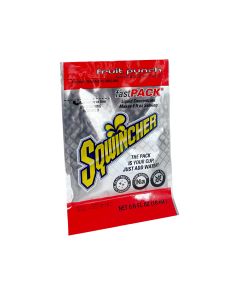 Sqwincher Fast Pack, electrolyte replacement, fruit punch, 50 per box