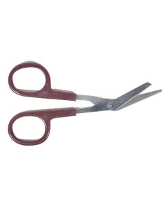 Scissors, Bandage, 4.5", Maroon Handles, Zip Bag