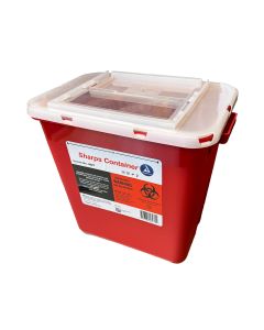 Sharps container, sharps disposal, 2 gallon, each