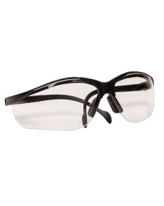 Safety Glasses, Venture II, black/clear, clear