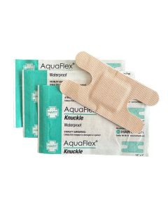 AquaFlex, Waterproof Knuckle Adhesive Bandages, 1-1/2" x 3", 40 per box