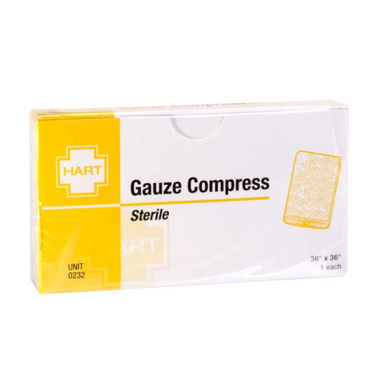 Sterile Gauze Compress, 36" x 36", 1 per unit