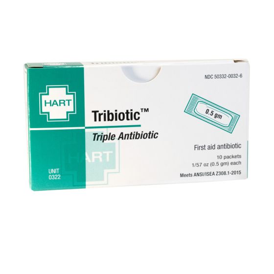 Tribiotic, Triple Antibiotic Ointment, 0.5 gm, 10 per unit