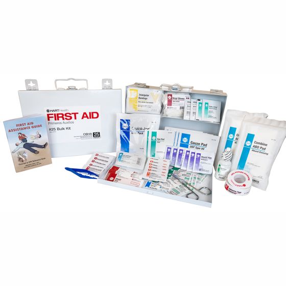 Bulk First Aid Kit, 25-Person, OSHA Standard, Metal Box