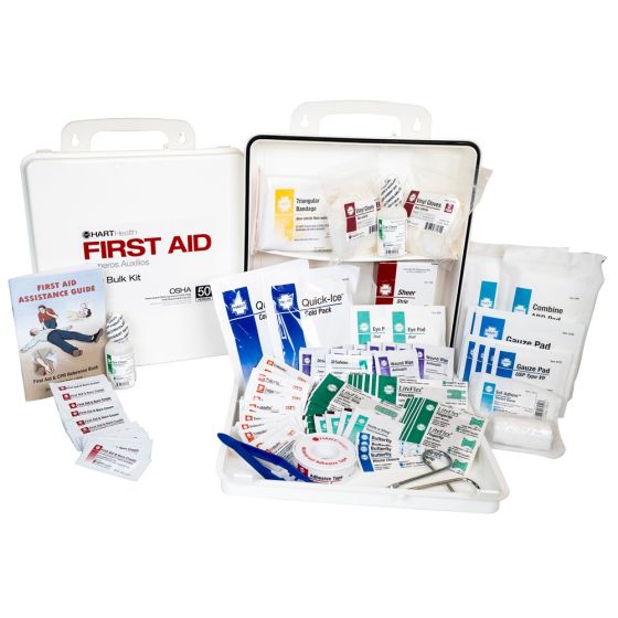 Bulk First Aid Kit, 50-Person, OSHA Standard, Polypropylene Box