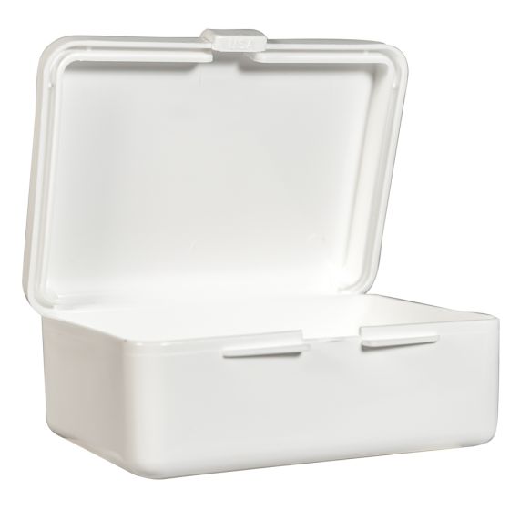 First Aid Kit Box, Polypropylene, Medium, White, Empty