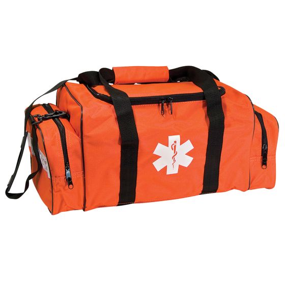 EMT First Responder Bag, Cordura Nylon, Orange, Empty