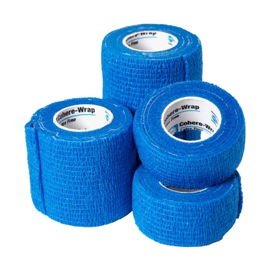 Cohere-Wrap Self-adhering Elastic Bandage, Blue