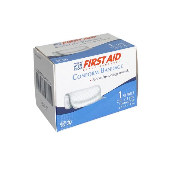 White Cross First Aid, Conforming Bandage, 2", 12 per package