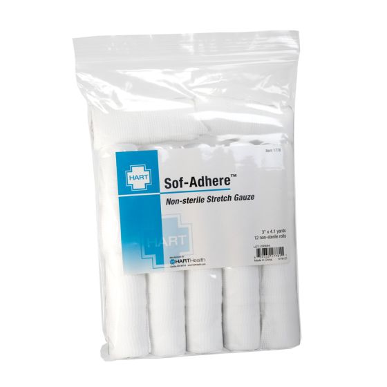 Sof-Adhere Conforming Gauze - 3" x 4.1 yards stretched, 12 per bag