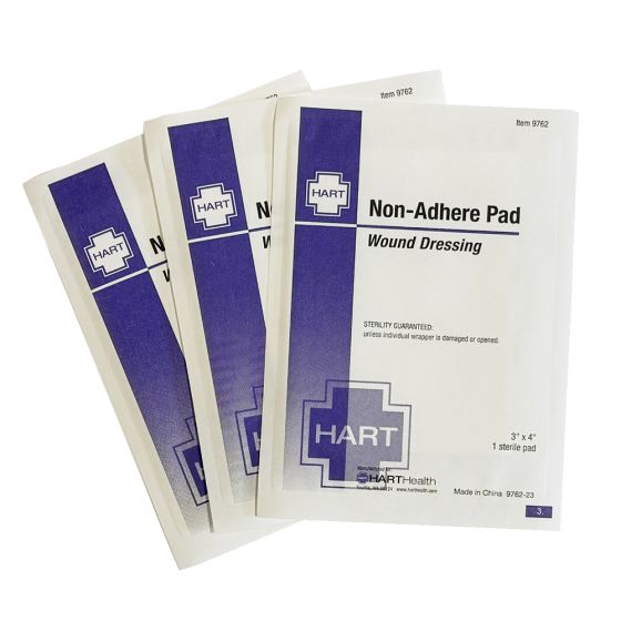 Non-Adherent Wound Pads, Sterile, 3" x 4", 10 per box