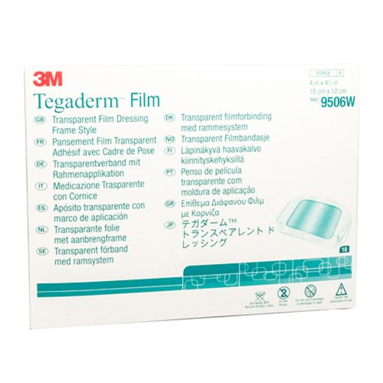 3M Tegaderm Transparent Dressing, 10/Box