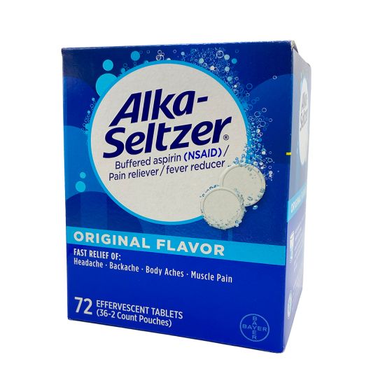 Alka Seltzer, stomach and pain reliever, effervescent tablets, 36/2's box